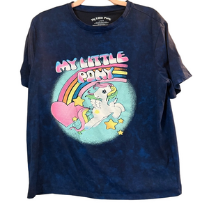 My Little Pony Navy T Shirt Rainbow Unicorn L